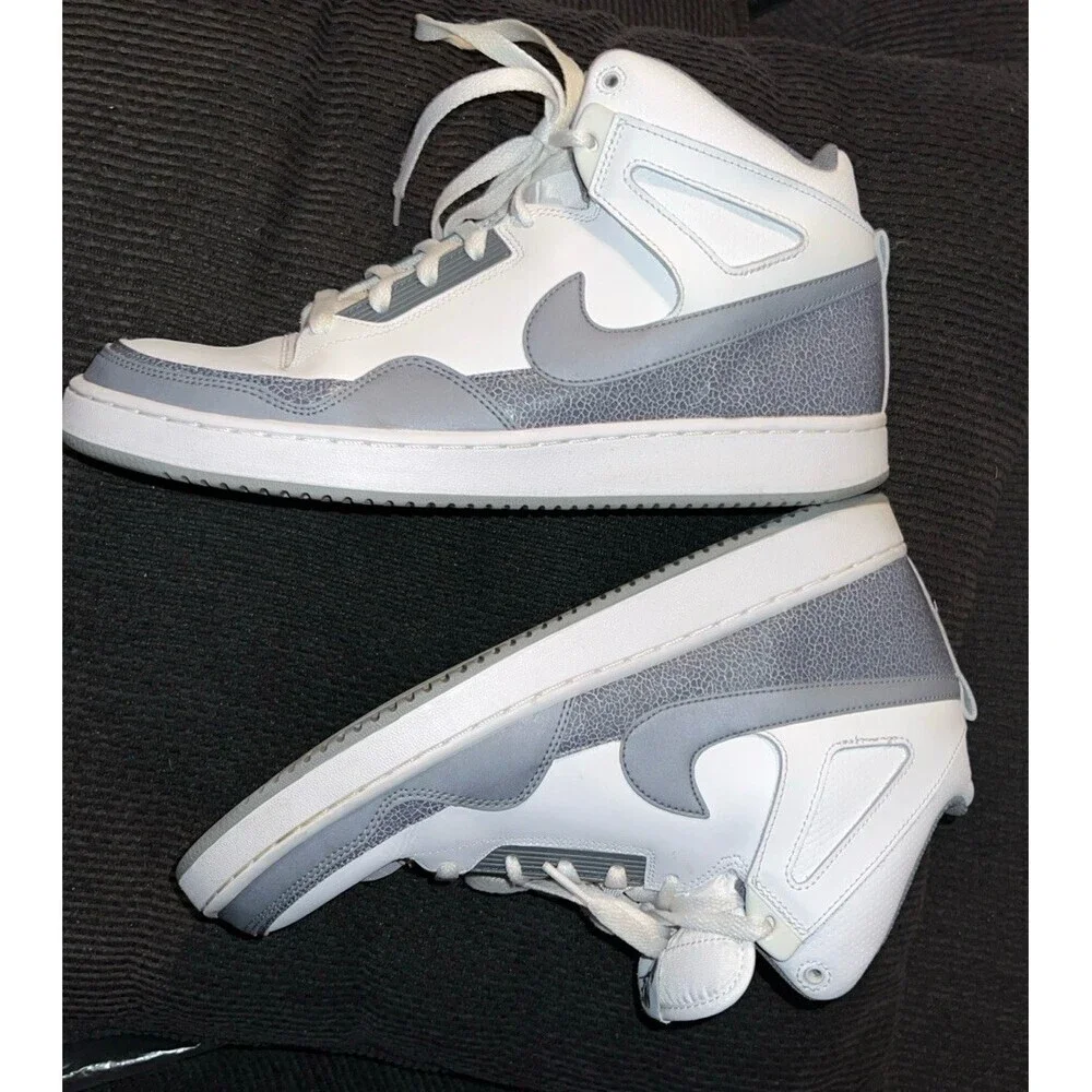 Nike Alphaballer Mid Bulls Sneakers Mens Size 10 Grey, White 487858-102